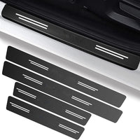 4 PCS Universal PVC Cuttable Car Door Sill Protective Sticker Kit Car Threshold And Frame Protection
