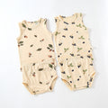 Baby Summer Vest Suit Cotton Thin Split Romper