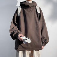 American High Street Hoodie Coat Spring And Autumn New Men's Workwear Pullover Jacket