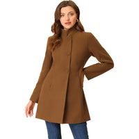 Pocket 3 Breasted Slim Coat Jacket