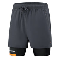 Shorts Autumn Fake Two Pieces Ice Silk Quick-drying Leisure Sports Running