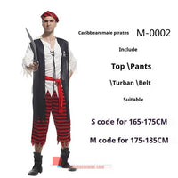 Adult Men's And Women's Fancy Dress Ball Performance Costume Captain Costume