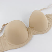 Strapless Large Size Bra With Silicone Strips Gather Thin Half A Cup