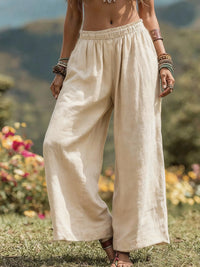 Women's Fashionable Loose Casual Wide-Leg Pants