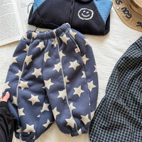 Kids' Korean-style Fleece-lined Pants For Girls, Autumn And Winter Wear