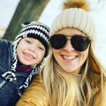 Soft Beanie Fluffy Ball Cap Warm Knitted Hat