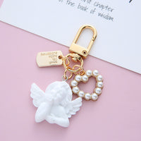 Headset Pendant Retro Baroque Angel Keychain