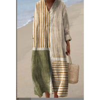 European And American Style Shirt Dress For Women
