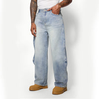Men's Distressed Vintage Style Casual Denim Jeans