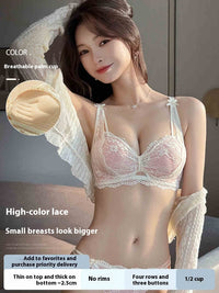 Women's Traceless Vest Gather Comfortably Side Drawing Bra
