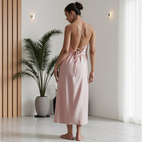 Sexy Satin Velvet And Ice Silk Pajamas With Feathers Camisole Robe And Long Pants Loungewear