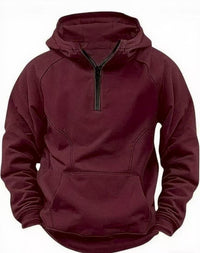 Hooded Retro Solid Color Distressed Sweater Long Sleeve Coat