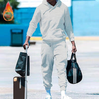 Men's Loose-Fit Two-Piece Sports Sweatshirt Set