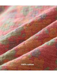 New Chinese Style Double Pure Cotton Gauze Pajamas For Women Spring Autumn Set