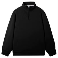 Comfortable Skin-friendly Stand Collar Zip-up Sweatshirt