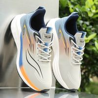 Mens Soft-soled Leather Waterproof Casual Athletic Shoes