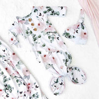 Newborn Button Printing Sleeping Bag  Hat Four Seasons