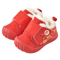 Baby Soft Bottom Non-slip Plus Velvet Thick Cotton Shoes