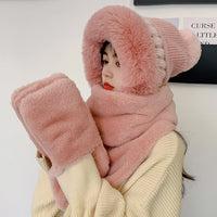 Cute Wool Knitted Hat With Warm Ear Protection