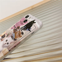 Ins Map Illustration Cat Phone Case