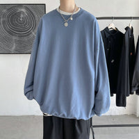 Men's Crew-neck Long-sleeve Undershirt Hoodie