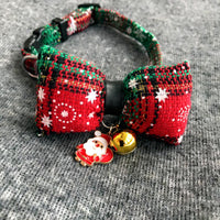 Pet Christmas Bow Tie Bib Slobber Scarf