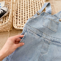 New Children's Overalls Western Style Loose Denim