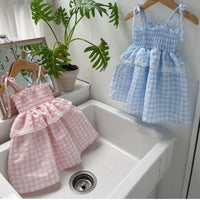 Baby Lace-up Bow Design Korean-style Instagram A-line Skirt