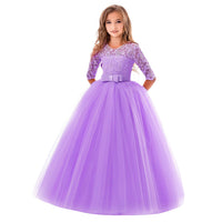 Children's Long Sleeve Puffy Princess Dress