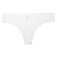 Ice Silk Seamless Wavy Edge T-back Female Plus Size