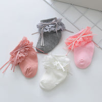 Baby Children Princess Socks Lace Bow Girls Spring