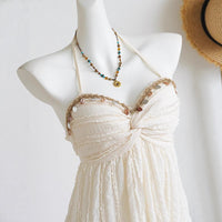 Elegant Chic Halterneck Shell-Strap Dress