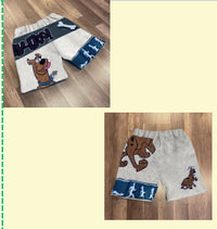 Geometric 3D Digital Printing Shorts