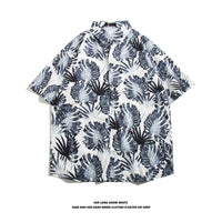 Hawaiian Ice Silk Short Sleeve Shirt Men