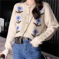 Retro Flower Cardigan Coat For Women