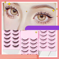 5 Pairs Manga Lashes New Arrival Anime Cosplay Natural Wispy Korean Makeup Artificial False Eyelashes