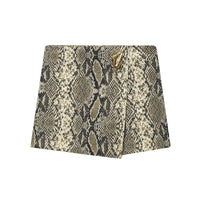 High waisted versatile shorts printed skirt