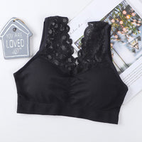 Lace Underwear Wide Shoulder Strap Anti-exposure Plus Size Vest