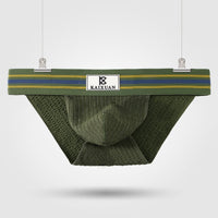 Summer New Trendy Men's High-cut Briefs Underwear Knitted Breathable