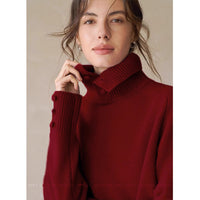 Womens Fashionable Casual Turtleneck Pullover Sweater
