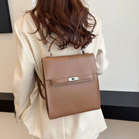 Vintage Buckle Backpack Multifunctional Women's Shoulder Bag