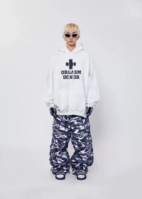 Cross Hooded Hoodie For Men And Women