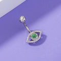 Ladies Simple Eye Zircon Belly Button Piercing Jewelry