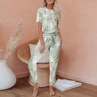 Tie Dye Print One Piece Pajamas Loungewear