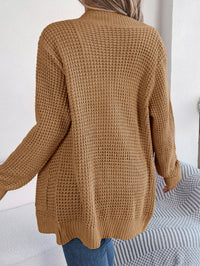 Women Casual Pocket Long Sleeve Knit Cardigan Sweater