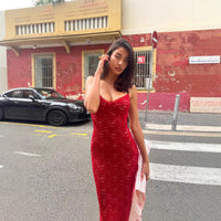 Elegant Figure-flattering Slip Dress With Straps