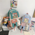 Elementary School High School Birthday Cute Large-capacity Contrast Color Backpack