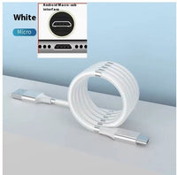 Travel Storage Data Cable Portable Magnetic Type-c Creative Car