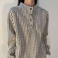 Women's Long-sleeved Stand Collar Coat