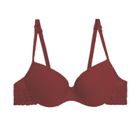 Women's Underwear Gathered Lace Side Bra With Steel Ring